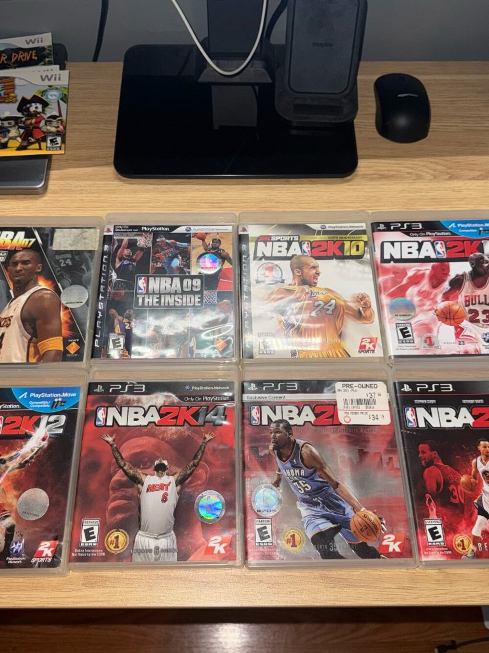 Playstation 3 NBA 2K Lot - 07, 09, 10, 11, 12, 14, 15, 16 - Used - Tested